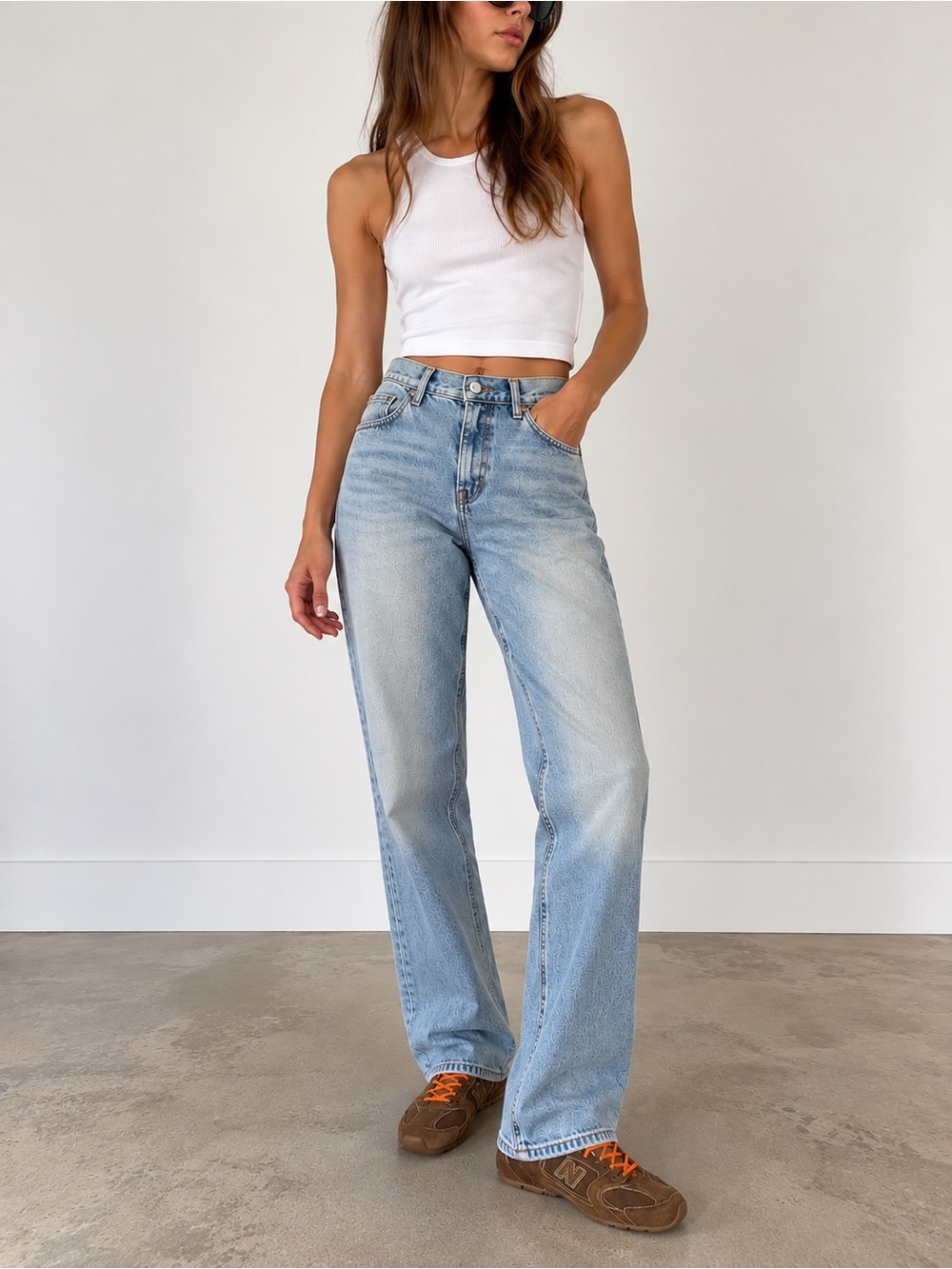 Aritzia Denim Forum The Joni High Rise Loose Jeans Light Wash 26 30L Y2K